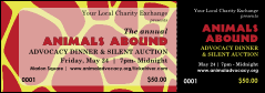 Animal Print Giraffe Event Ticket