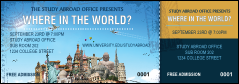 World Travel Event Ticket