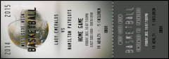 Basketball Schedule Event Ticket