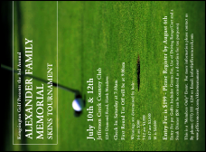 Golf Photo Invitation