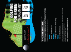 Golf Water Hazard Invitation