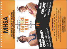 Wrestling Invitation (Orange)