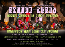Roller Derby Legs Invitation