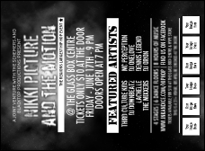 Galaxy Hip Hop Black and White Invitation