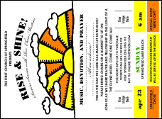 Sunrise Retro Invitation