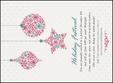 Snowflake Ornament Invitation