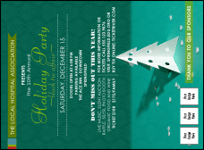 Paper Christmas Tree Invitation