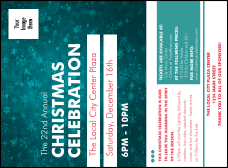 Holiday Snowflake Invitation