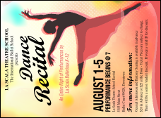 Dance Silhouette Invitation