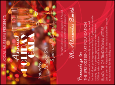 Champagne Lights Invitation