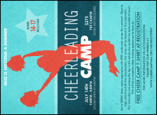 Cheerleading Jump Invitation