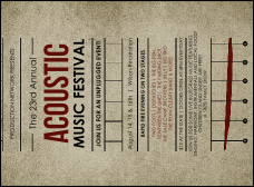 Acoustic Strings Invitation