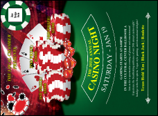 Casino Chips Invitation