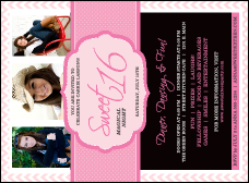 Sweet 16 Invitation