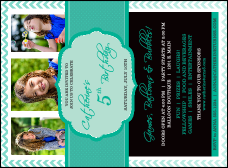Happy Birthday Chevron Invitation