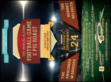 Football Lights Invitation