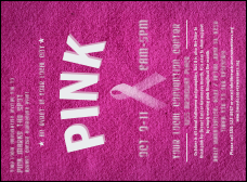 Breast Cancer Pink Ribbon Invitation