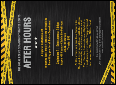 Police Caution Tape Invitation
