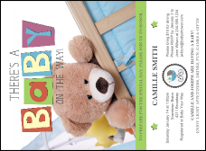 Baby Shower Teddy Invitation