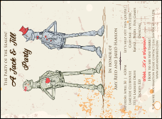 Robot Jack and Jill Invitation