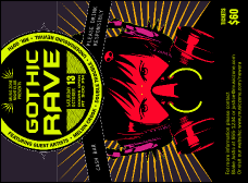 Goth Rave Invitation