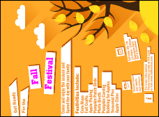 Fall Cut Paper Invitation