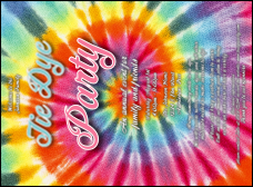 Tie Dye Invitation