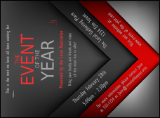 Red and Silver Invitation