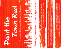 Paint The Town Red Invitation