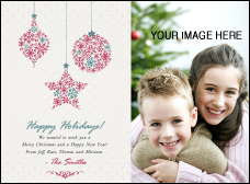 Snowflake Ornament Picture Invitation