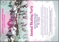 Skating Party Postcard