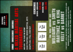 Contemporary Mixed Martial Arts Postcard