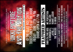 Galaxy Hip Hop Postcard