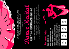 Dance Recital Postcard