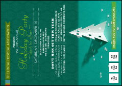 Paper Christmas Tree Postcard