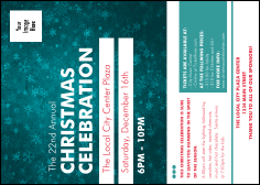 Holiday Snowflake Postcard