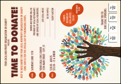 Fundraiser Tree Postcard