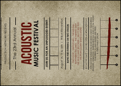 Acoustic Strings Postcard