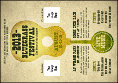 Guitar and Banjo Postcard