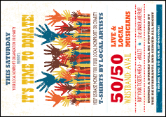 Fundraising Hands Postcard