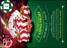 Casino Chips Postcard
