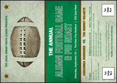 Football Green Postcard