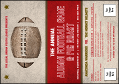 Football Red Postcard