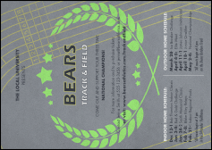 Track and Field Postcard