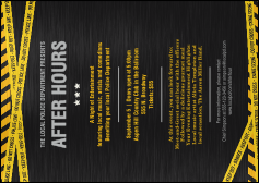 Police Caution Tape Postcard