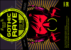 Goth Rave Postcard