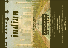 Indian Music Postcard