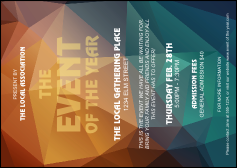 All Purpose Geometric Postcard