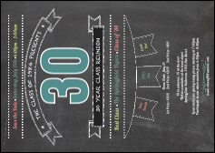 Class Reunion Postcard