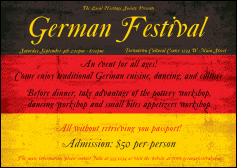 German Flag Postcard